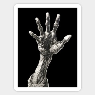 Happy Halloween: Reach Out and Touch Someone on a Dark Background Magnet